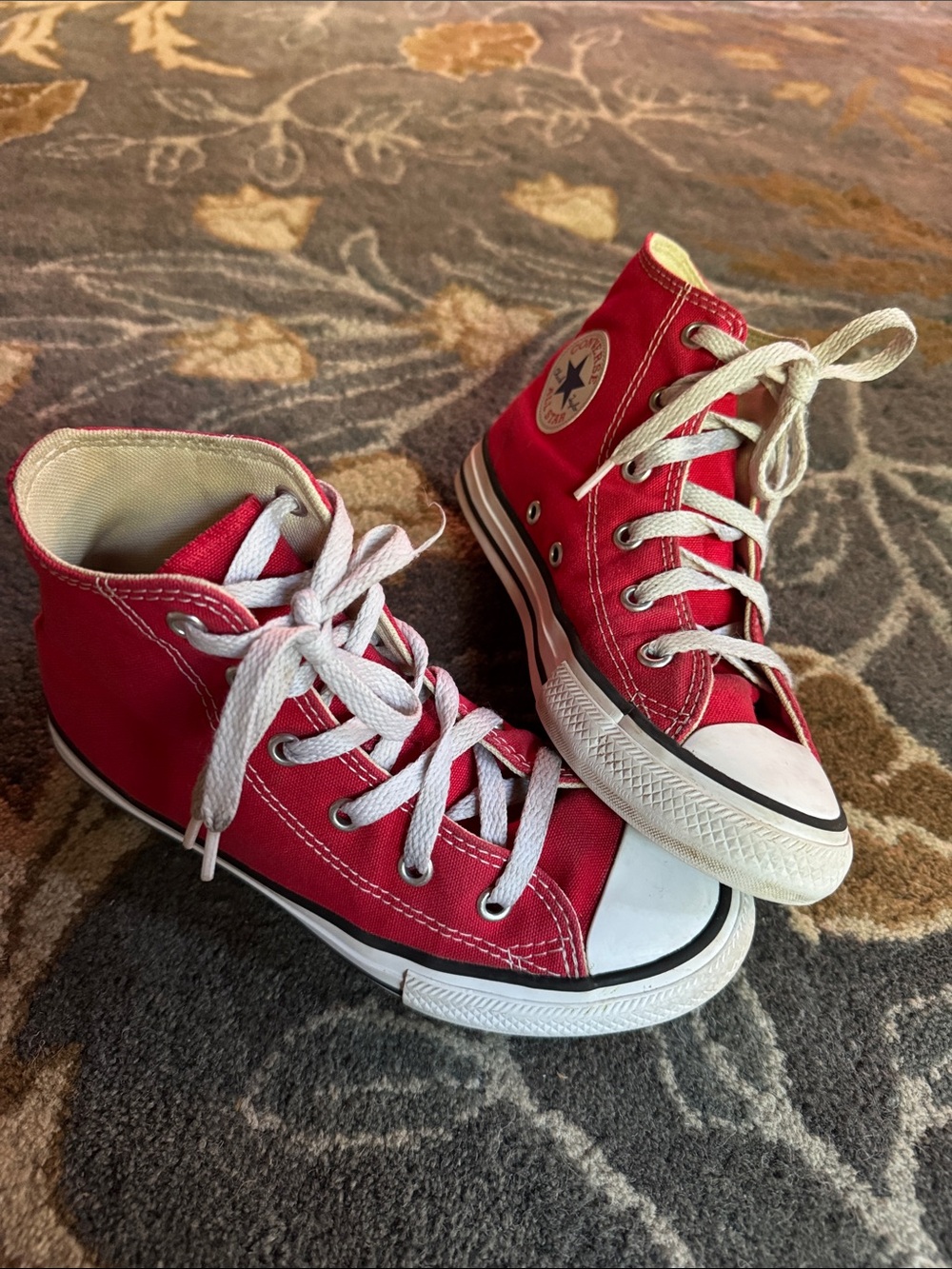 Kids Red High Top Converse